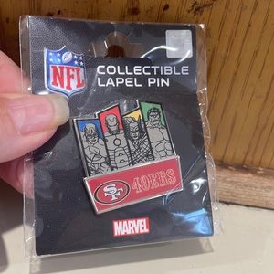 San Francisco 49ers pin marvel characters rare hat lapel collector